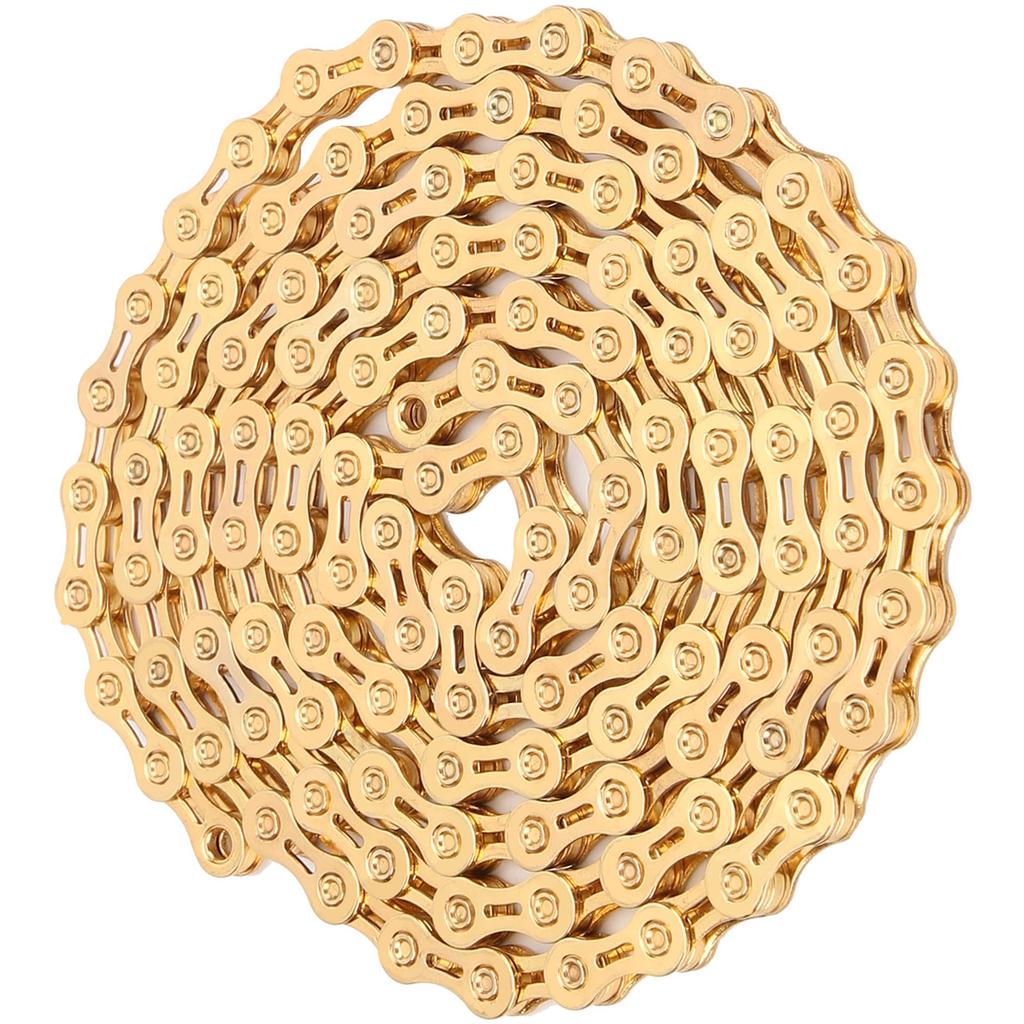 VG Sports Mountain Bike 9 Speed Chain 116 Links 1 2inx11 128in Bicycle Chain Gold