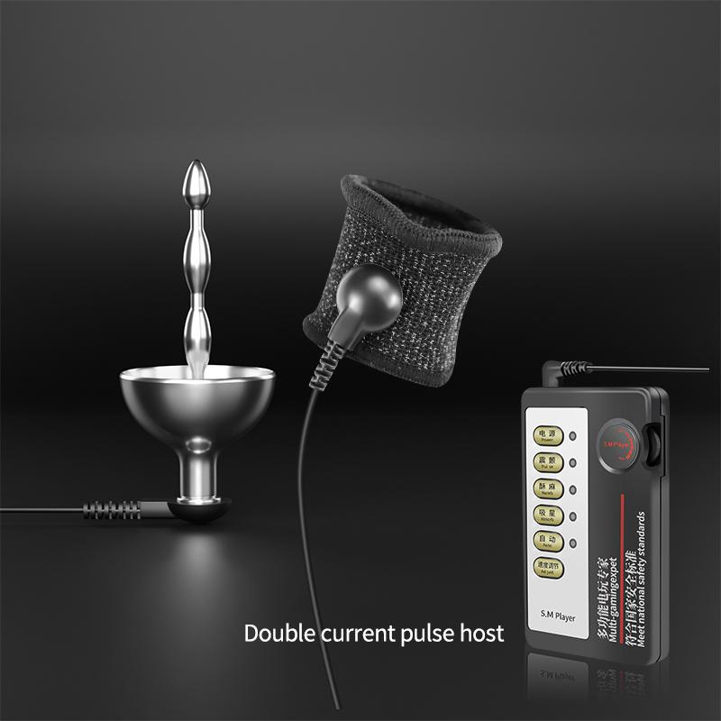 Elektrický šok Koňské oko Tyč Uretrální stimulátor Penis Plug Nerezová ocel Tahací kulička Pánský masturbátor Vlny Katetr Sexuální hračky