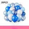 10 Zoll 30 Stück Glitzerpapier-Schnipsel Ballon-Set Dekoration Ballons Weihnachten Halloween Geburtstag Feiertag