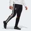 Adidas Slim Fit Trainingshose mit Streifen und Logo-Print Herren Hosen Schwarz HU1362