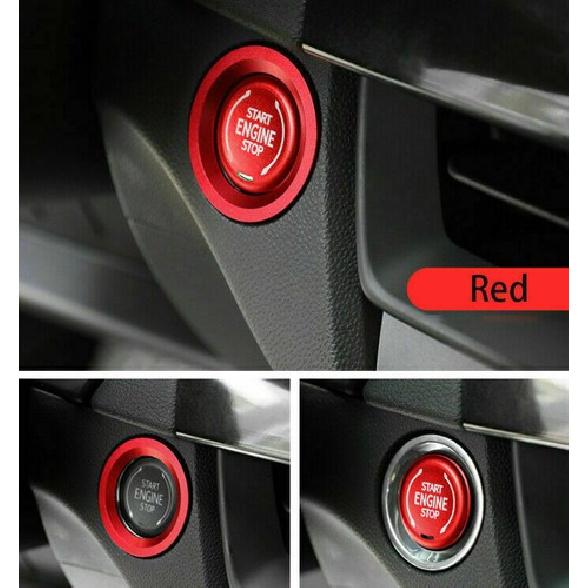 For Cadillac CT5 2020-2021 Start Button Ignition Switch Cover Trim Aluminum Red