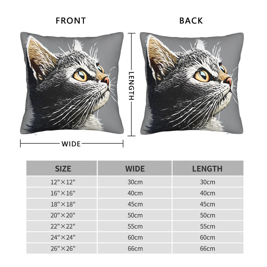 Adorable Animal-Printed Pillow Cover Soft Cushion Cover Cute Funny Pillow Case For Living Room Chair