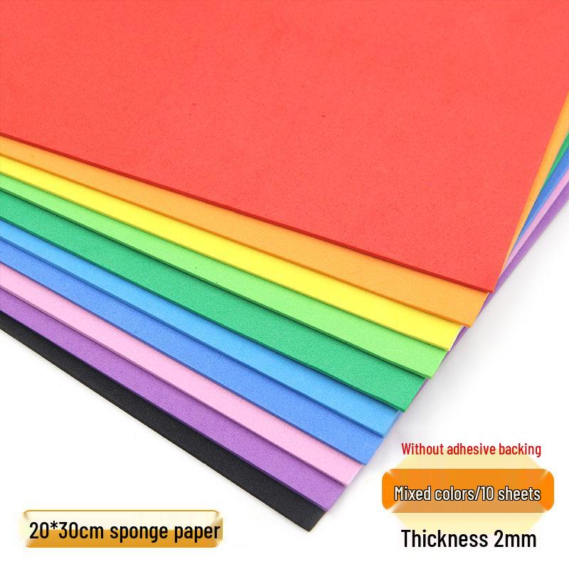 

10-цветная 2 мм бумага из пеноматериала формата А4 для детских поделок, оригами и DIY-проектов