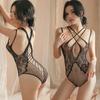 New Fishnet Bodysuit Women Sexy Lingerie Porn Bodystockings Lace Underwear Erotic Pajamas Babydoll Secret Set Fashion Mesh Dress