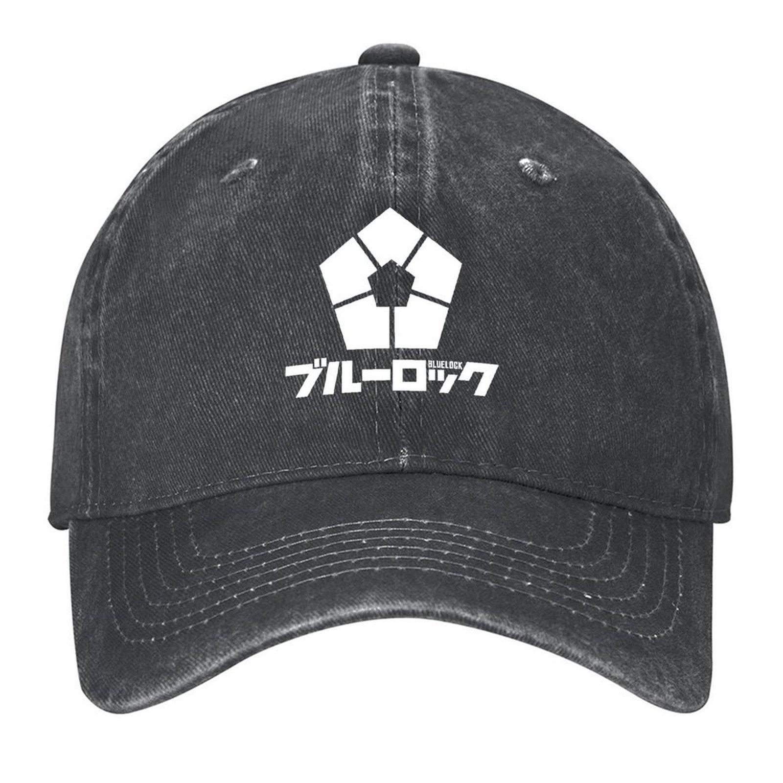 

2026 Blue Lock Anime White Logo Baseball Cap Hard Hat Sports Cap Winter Hat Trucker Cap Women s Hats 2025 Men s