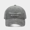 European and American Fashion Retro Baseball Cap Personalized Letter Embroidery Couple Versatile Sun Hat Outdoor Trendy Brand Sun Hat