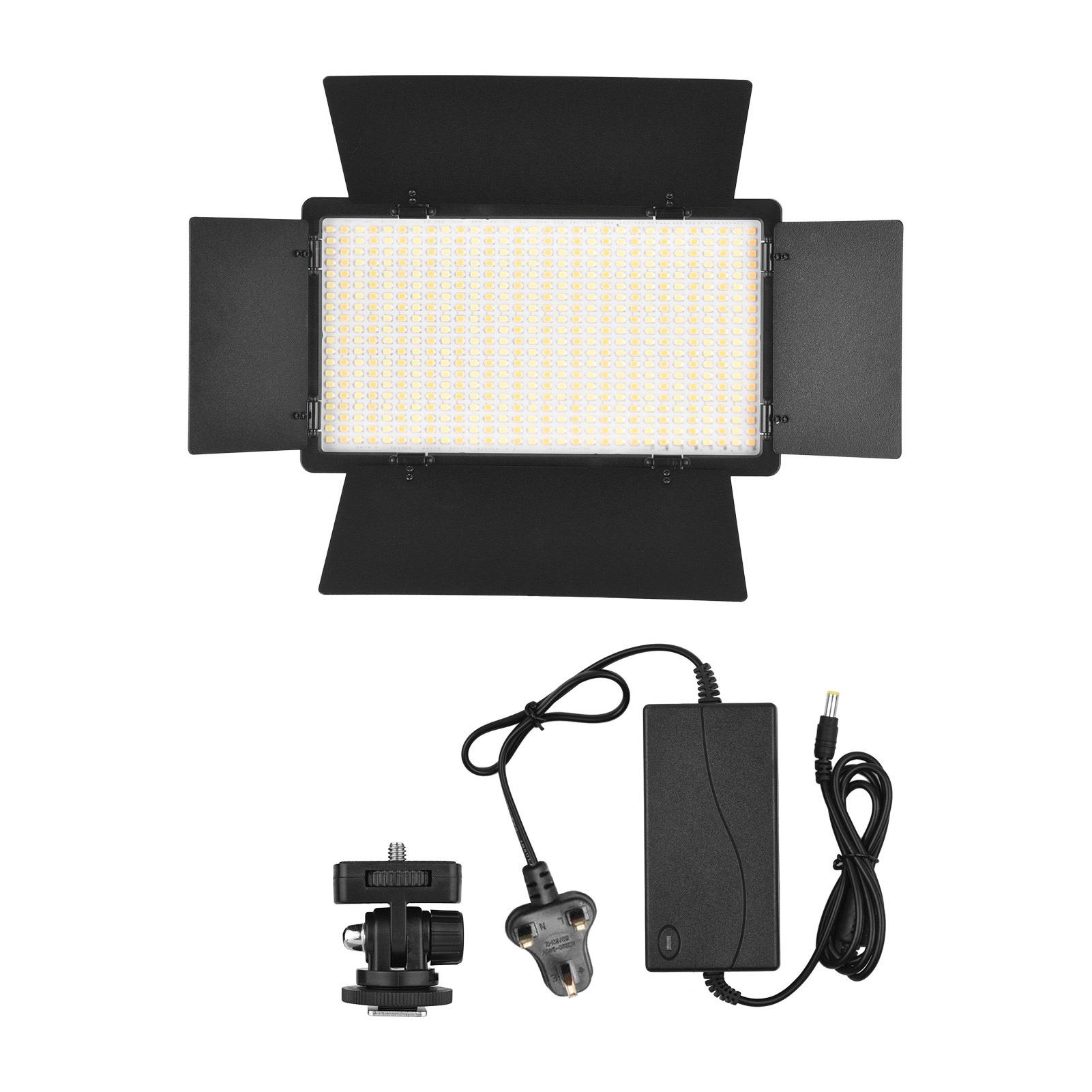 

Andoer LED-600 LED Video Light Professional Photography Light Panel 480PCS Bright Light Beads Adjustable Bi-Color Temperature