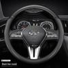 Genuine Leather Steering Wheel Cover for Infiniti Q50L, QX50, G25, QX30, Q60, QX70, FX35, Q70L