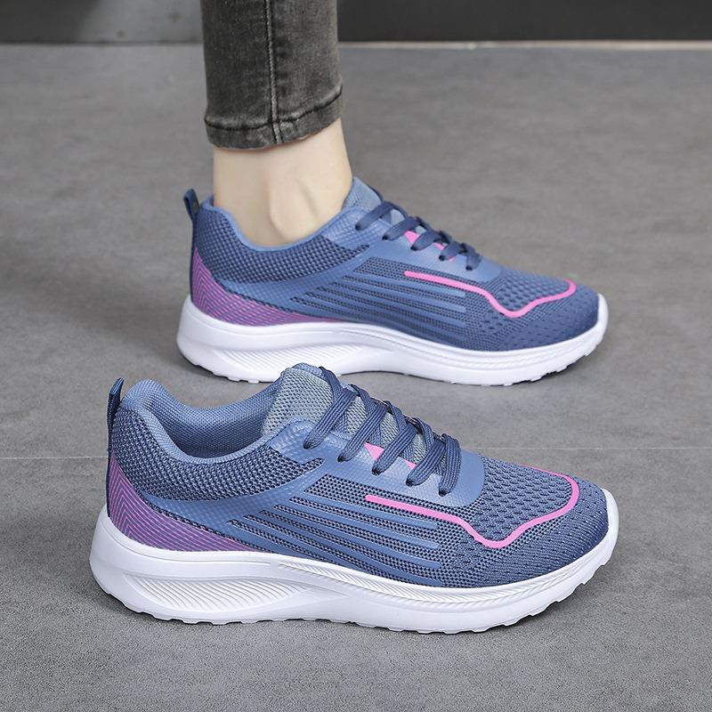 Women's Summer Breathable Mesh Lightweight Soft-Soled Casual Running Shoes, Comfortable Sports Footwear.