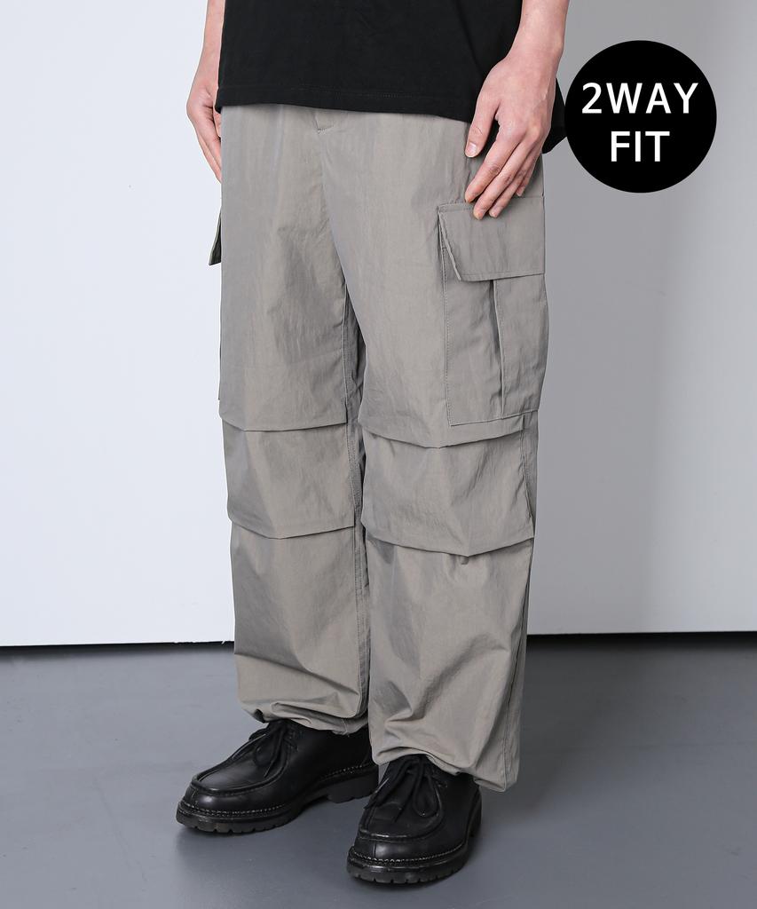 KND M-65 Nylon Field Cargo 2-Way Pants Grey