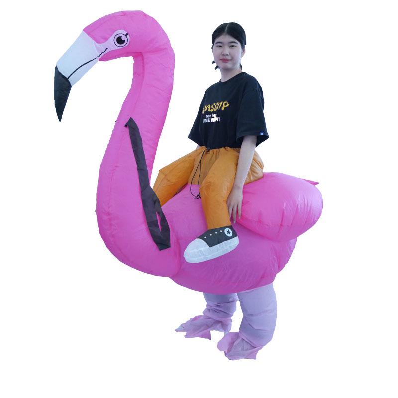 

Flamingo Inflatable Costume for Christmas & Halloween Party Performances One Size Fits All