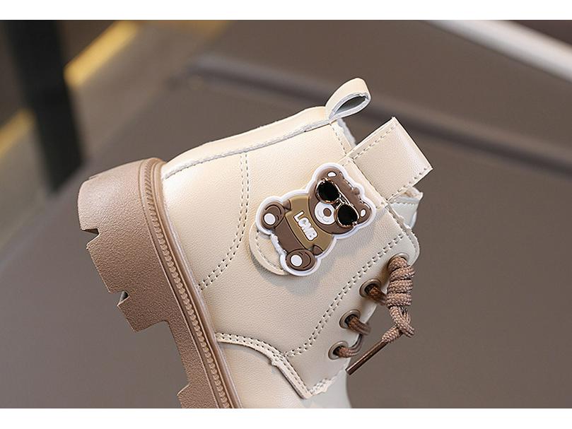 Children's Leather Ankle Boots - 2025 Autumn British Style for Boys and Girls