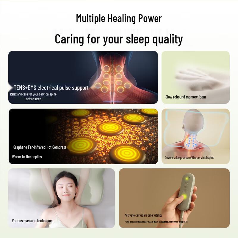 SKG P5 Smart Neck Massage Pillow with Pulse & Heat