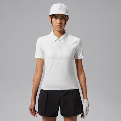 Jordan Dri FIT Polo Shirts Women's White Lapel