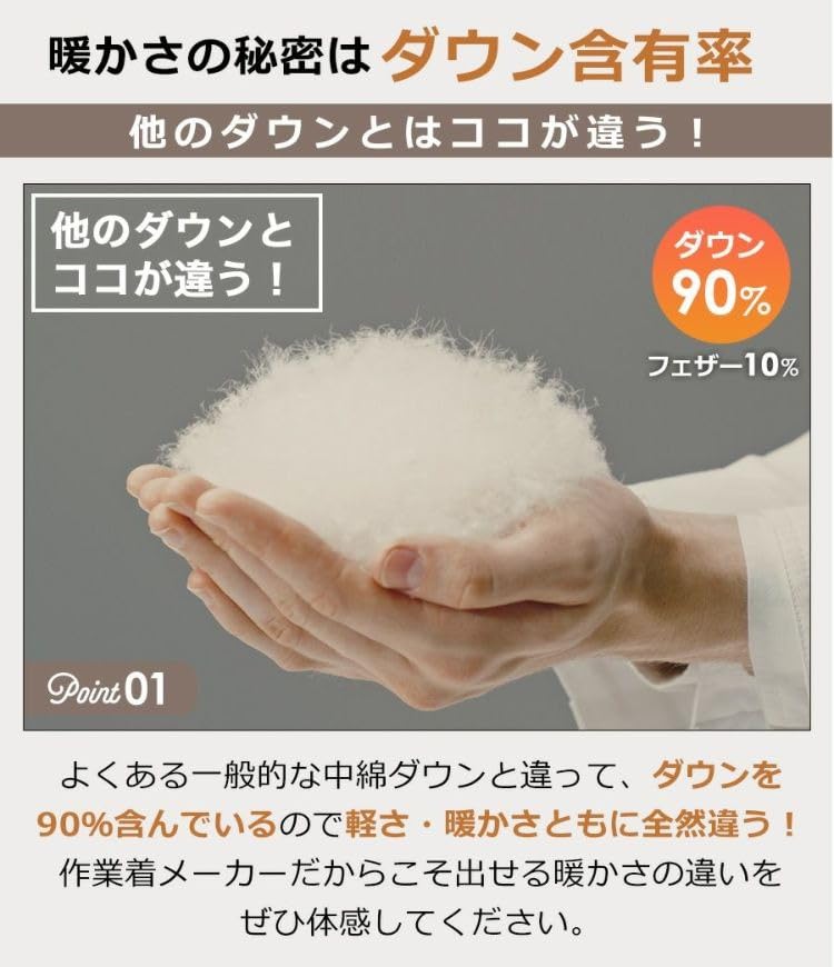 HAMURE Stretch Down Parka Size Cold Weather Stylish Perfect for Hokkaido Women's (HMU-2527), Black, LL, Jacket, Water-Repellent, 704FP, Casual,