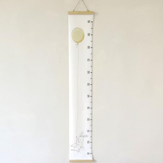 Baby Height Ruler Cartoon Pattern No Odor Cloth Removable Baby Growth Ruler for Children