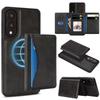 Magnetic 2 - In - 1 Case Wallet for Samsung S24 - 25 Series, Shockproof & RFID Blocking, 9 - Card Storage & Stand
