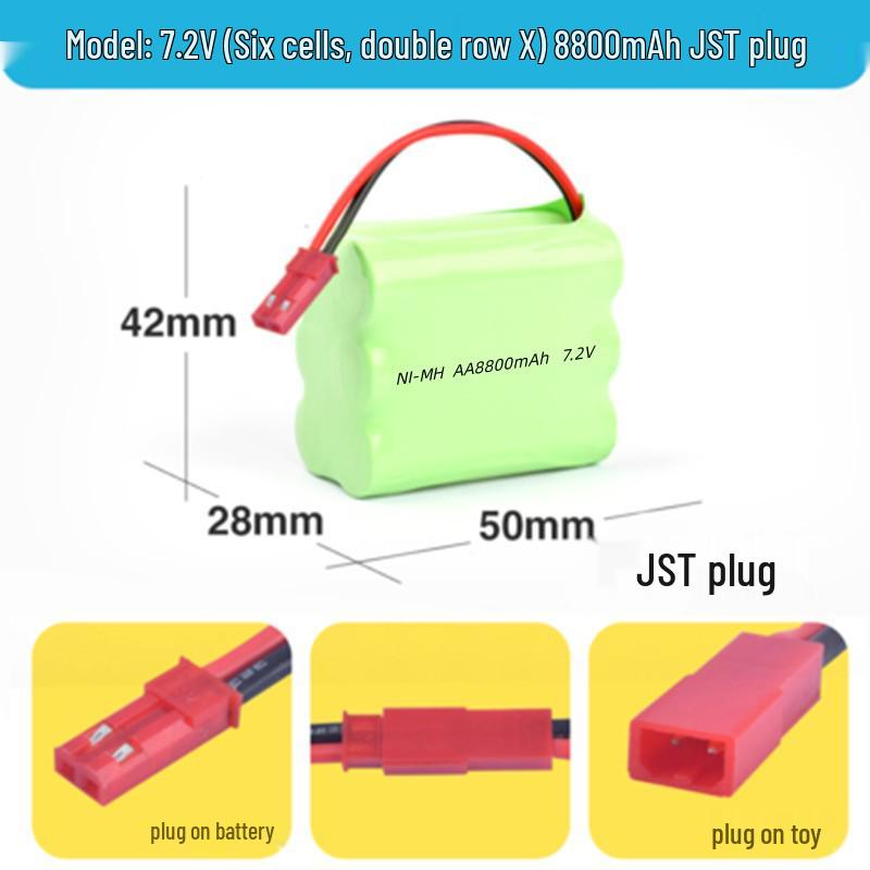 Ni-MH AA Rechargeable Battery Pack for Remote Control Cars: 3.6V To 12V