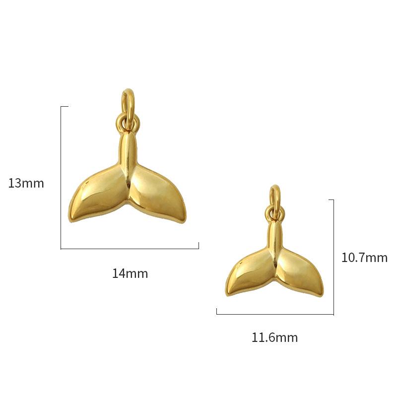 Personalized Diy Electroplated Stainless Steel Marine Life Pendant, Gold, Starfish Diy Handmade Necklace Jewelry Accessories