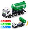 Alloy Car Back Force Inertia Simulation Tank Truck Garbage Truck Toy Model B161 for Boys Kids