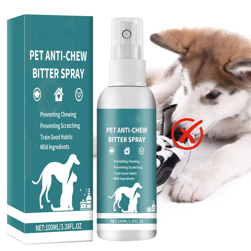 

100ml No Chew Spray for Dogs No Alcohol Natural Bitter Spray Deterrent Spray Anti-Chew Bitter Dog Spray for Dogs To Stop Chewing China Mainland