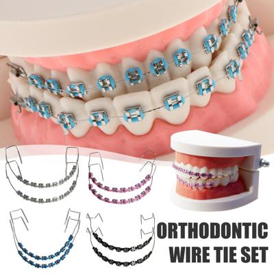 Yousheng Temporary Tooth Decoration with Metal Wires Brackets Orthodontic Ligatures Orthodontists Explain Dental Students Practice Props
