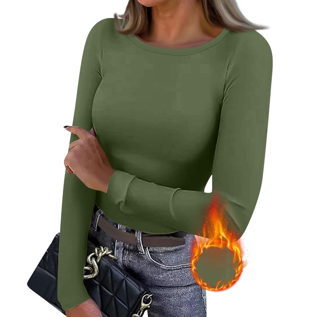 Dámské podzimní a zimní tričko s úzkým spodkem Móda Neformální Jednobarevný svetr s dlouhým rukávem a výstřihem do V