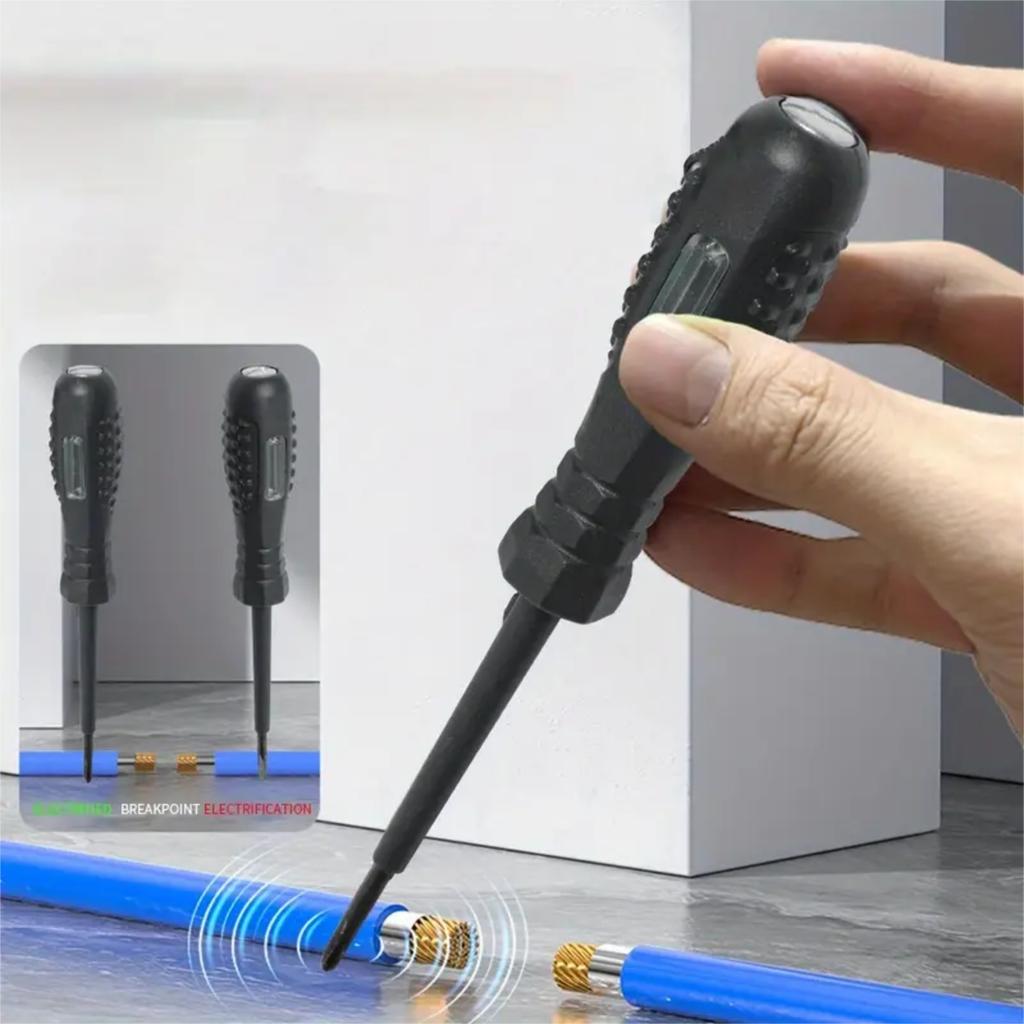 Temassız Voltaj Test Kalemi - AC / 12-220V Dedektör - Akım - Prizler / Kablolar / Devreler İçin Güvenli Dedektör