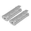 2Pcs Lighter Case Zinc Alloy Lighter Storage Container Floral Pattern for Outdoor Camping Hiking
