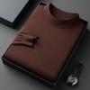 Men S Casual Loose Half Turtleneck Long Sleeve Knit Sweater For Spring Autumn
