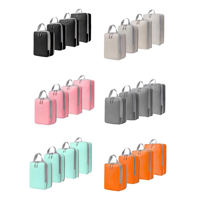 4 Pieces Polyester Compression Storage Bag Practical Closet Organizers Efficient Closet and Luggage Management Tool