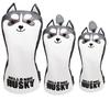 Waterproof Golf Headcovers for Golf Clubs with Conversion Featuring and Schnauzer Designs for Husky and One for Utility Driver/Wood/Utility/UT Tags,