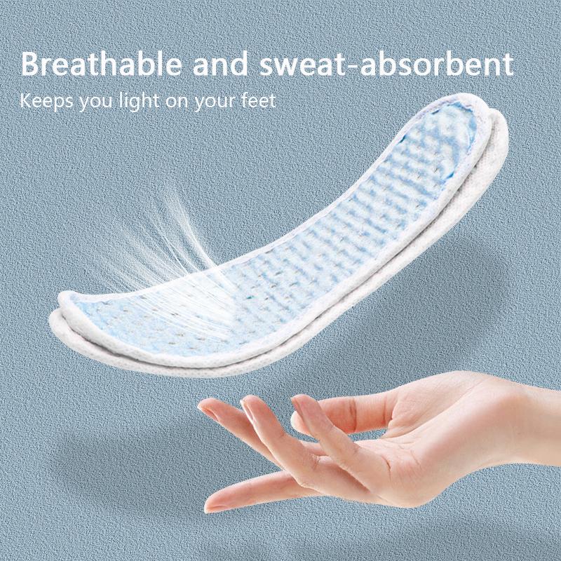 Ai Cao Purifying Odor, Breathable and Sweat-absorbing insoles Soft and Comfortable Plant Deodorizing and Fragrant Leisure insole