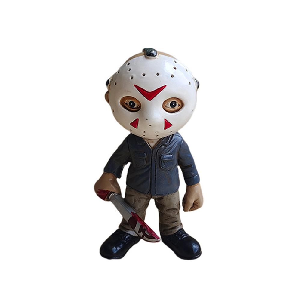 Halloween Themed Scary Action Figure Desk Decoration Ornament