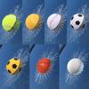Car Styling Baseball Football Tennis Stereo Broken Glass 3D Sticker Car Window Ball Hits Self Adhesive Decal Car Stickers