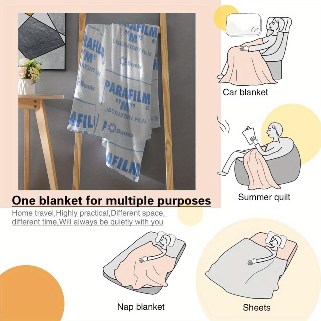 Customize Parafilm Is a Lifesaver Flannel Multifunction Warm Lid Blanket