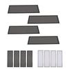 4PCS Floor Vent Covers PVC Magnetic Floor Register Vent Mesh Filter Screen for Wall Ceiling Catches 