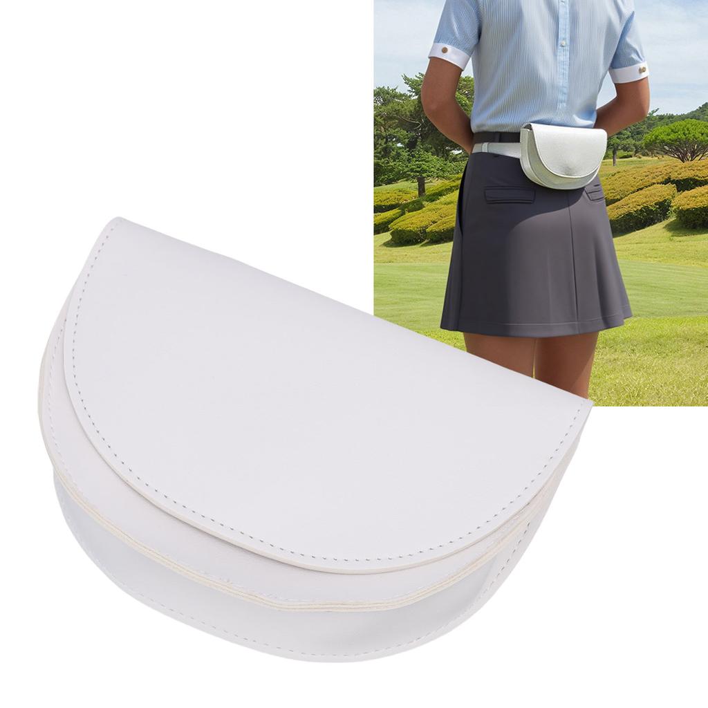 Rangefinder Waist Bag Stylish PU Leather Rangefinder Carrying Case with Belt for Balls Accessories