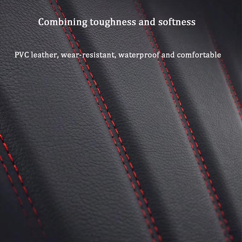 Single Front Car Seat Covers Leather Water Proof Seat Protector Universal Anti-Slip Driver Seat Cover Front Split  Seat Cushion