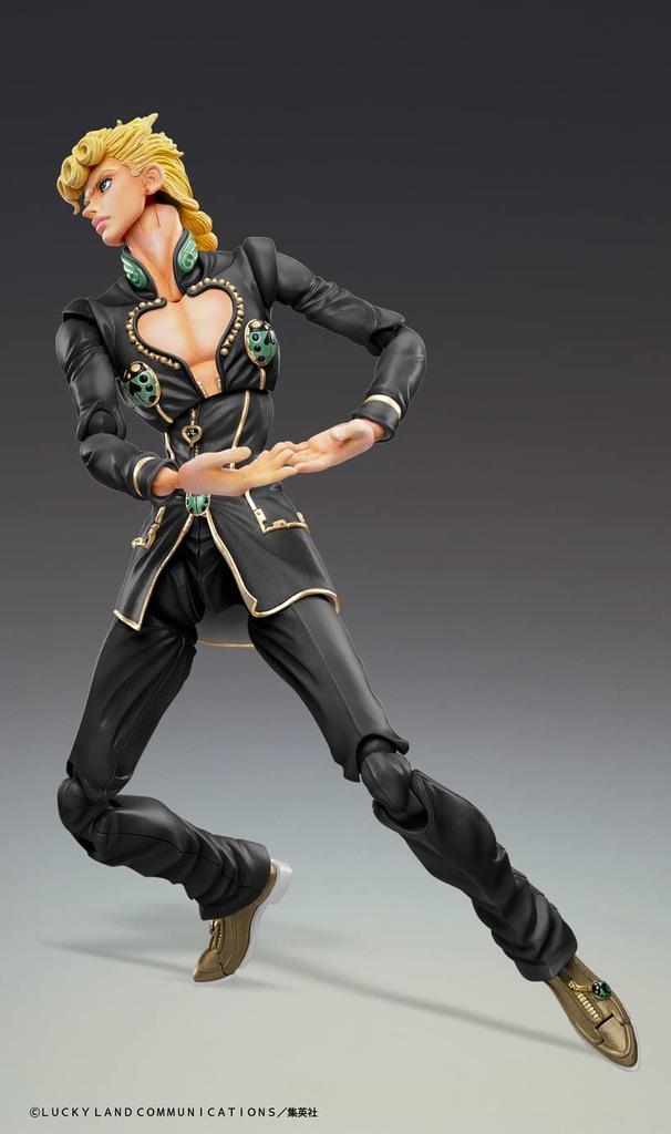 Super Action Statue Bizarre Adventure Part Giovanna Approximately 150mm PVC ABS Nylon Painted Movable Figure "JoJo's 5" "Giorno Ver. BLACK" & &