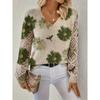 Elegant Autumn and Winter, Bohemian, Western-style Versatile Pullover V-neck Long Sleeved Women's Top, Trendy Women's Knitted Sweater