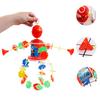 Crib Mobile Rattle Stroller Hanging Wind Chime Toy for Baby Infant Travel Ring Toy for Car for Seat High Chair Decoratio