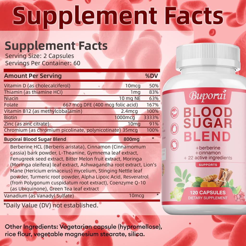 Buporai Berberine & Cinnamon Capsules