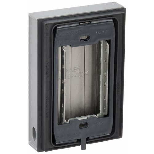 Panasonic Cosmo Series Wide 21 Rainproof Switch Guard Plate for 1 Series with Simple Key White Silver WTC7981S