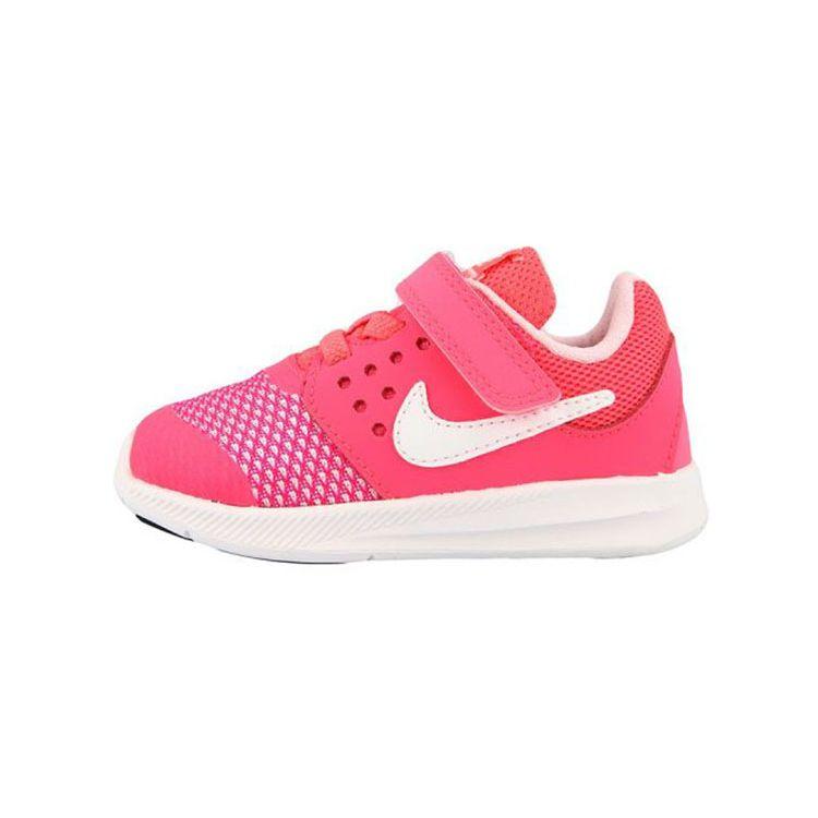 Nike Downshifter 7 Comfortable Casual Non-Slip Shock Absorbing Durable Breathable Lightweight Low-Top Walking Shoes Baby Shoes Pink White 869971-600
