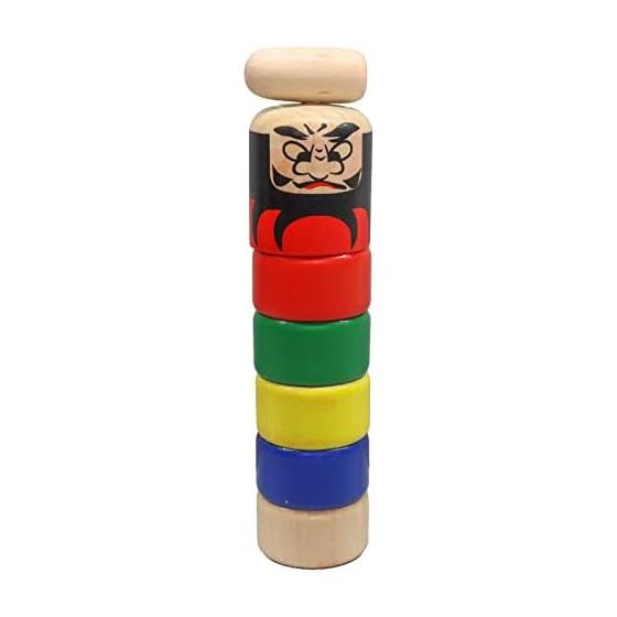 Castle Enterprise Old-fashioned Wooden Toy Daruma Dropper Small