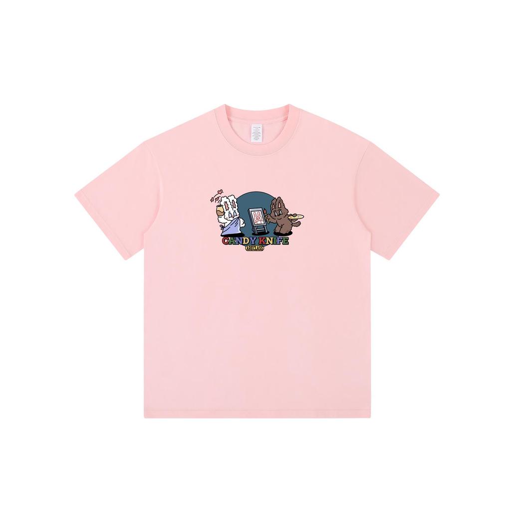 Statue of Liberty Rabbit Self-Portrait Cotton T-Shirt - Unisex Short-Sleeve Summer Top