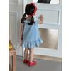 Sweet Sleeveless Lace Dress & Denim Skirt Set for Toddler Girls