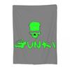 Gunki Logo Angling Skull Fishing Gunki Blankets Soft Warm Flannel Throw Blanket Cover for Bed Picnic Travel Home Couch