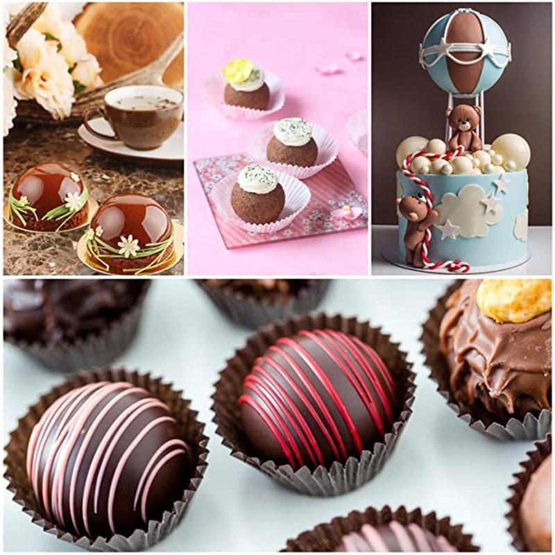 Semi Sphere Silicone Mold For Baking Half Ball Chocolate Candy Dome Mousse Cake Pastry Tools Round Fat Bombs Kitchen Supplies